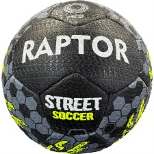 Raptor Street Football Black Yellow Size 5